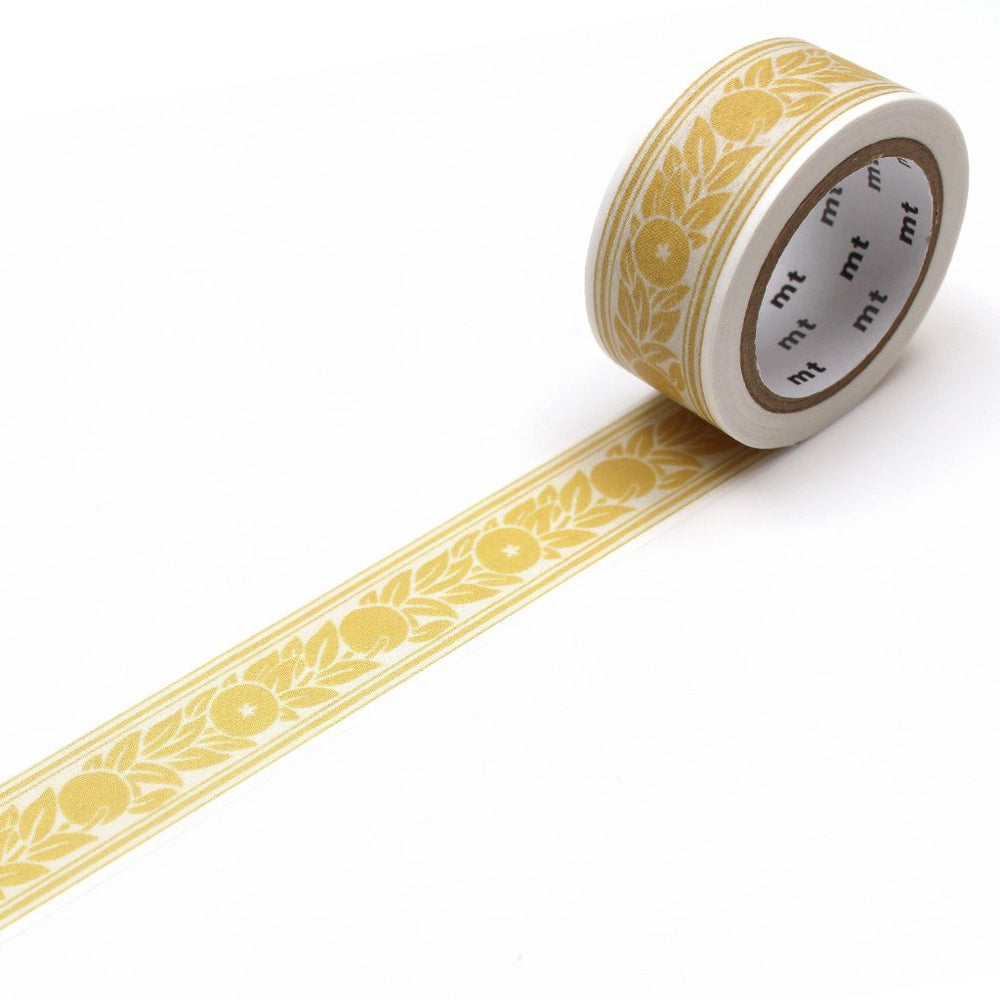 MT x William Morris Washi Tape - Orange Border — pattern detail