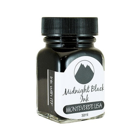 Load image into Gallery viewer, Monteverde 30ml Ink Bottle Midnight Black, Monteverde, Ink Bottle, monteverde-30ml-ink-bottle-midnight-black, Black, G309, Ink &amp; Refill, Ink bottle, Monteverde, Monteverde Ink Bottle, Monteverde Refill, Pen Lovers, Cityluxe
