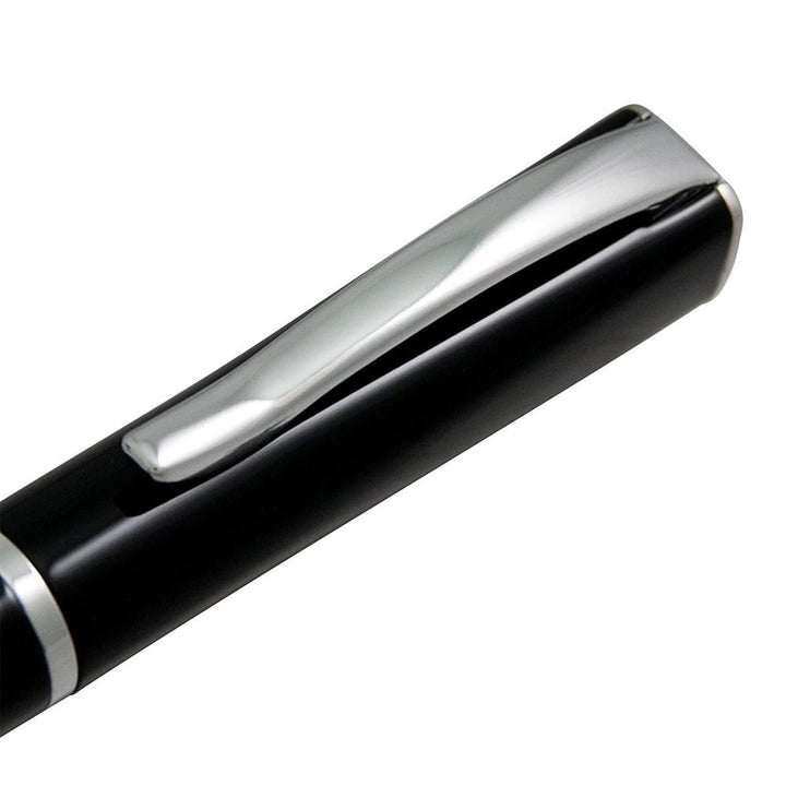Monteverde Impressa Fountain Pen Black/Chrome Medium — writing at an angle