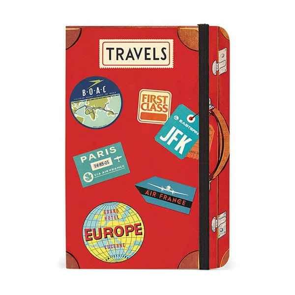 Load image into Gallery viewer, Cavallini Small Notebook Vintage Travel, Cavallini, Notebook, cavallini-small-notebook-vintage-travel, Bullet Journalist, For Students, Ruled, Cityluxe
