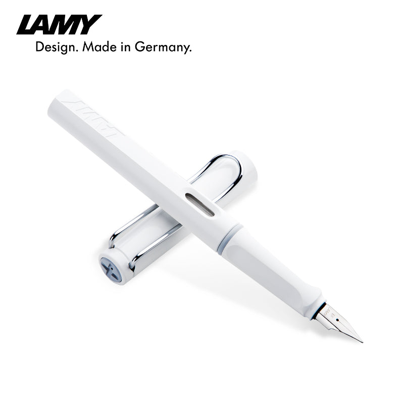 Lamy Safari Fountain Pen White, Lamy, Fountain Pen, lamy-safari-fountain-pen-white, can be engraved, safari, Safari Fountain Pen, White, Z27, Cityluxe