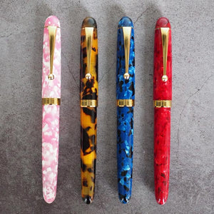 Onishi Seisakusho Handmade Cellulose Acetate Fountain Pen Amber, Onishi, Fountain Pen, onishi-handmade-fountain-pen-amber, Brown, Bullet Journalist, can be engraved, Pen Lovers, Cityluxe