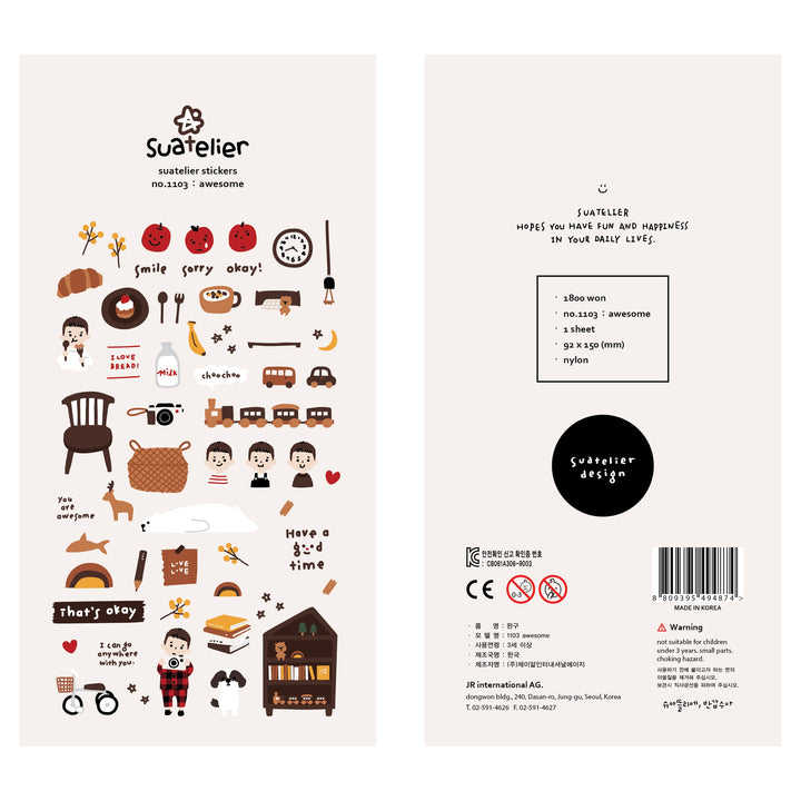 Suatelier Awesome Sticker, Suatelier, Sticker, suatelier-awesome-sticker, new nov 2019, Cityluxe
