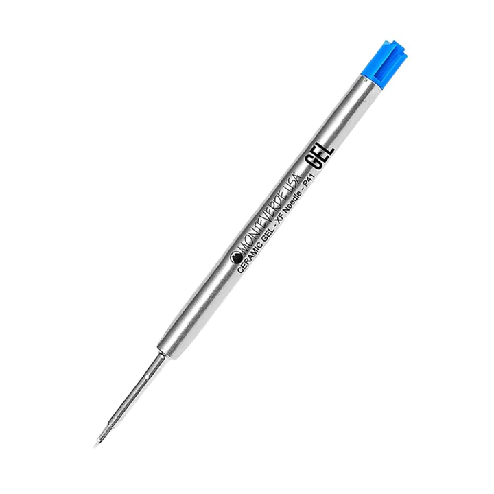 Monteverde Capless Gel Refill To Fit Parker Ballpoint Pen - Blue, Extra Fine  (Pack of 2)