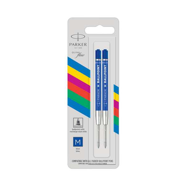 Load image into Gallery viewer, Parker QUINKFlow Ballpoint Pen Refill, Parker, Ballpoint Pen Refill, parker-quink-flow-ballpoint-pen-refill, Black, Blue, G2 Ballpoint Refill, Cityluxe
