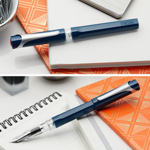 이미지를 갤러리 뷰어에 로드 , TWSBI SWIPE Fountain Pen Prussian Blue, TWSBI, Fountain Pen, twsbi-swipe-fountain-pen-prussian-blue, can be engraved, TWSBI Swipe, Cityluxe
