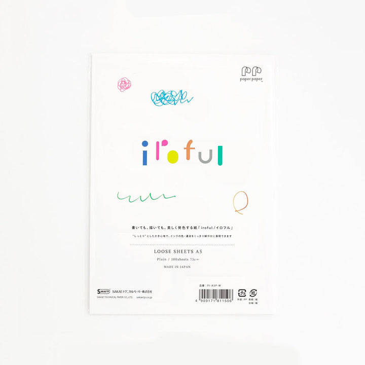 Sakae TP Iroful A5 Loose Sheets (Plain), Sakae Technical Paper, Paper Pad, sakae-tp-iroful-a5-loose-sheets-plain, Plain, Cityluxe