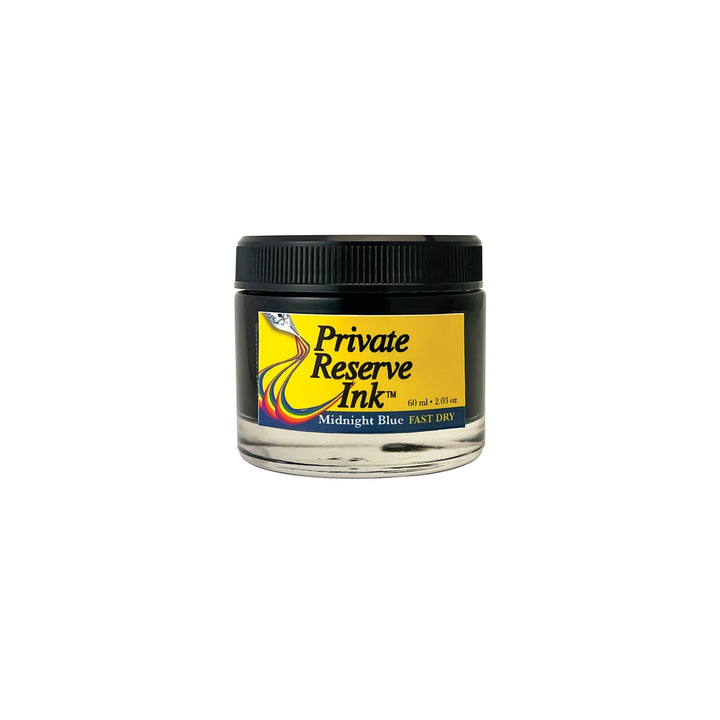 Private Reserve 60ml Ink Bottle Midnight Blue, FAST DRY — cap detail