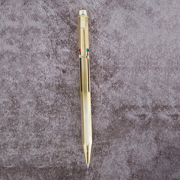 画像をギャラリービューアに読み込む, Luxo Metallico Multicolour Pen Shiny Gold, Luxo, Ballpoint Pen, luxo-metallico-multicolour-pen-shiny-gold, can be engraved, Gold, Cityluxe
