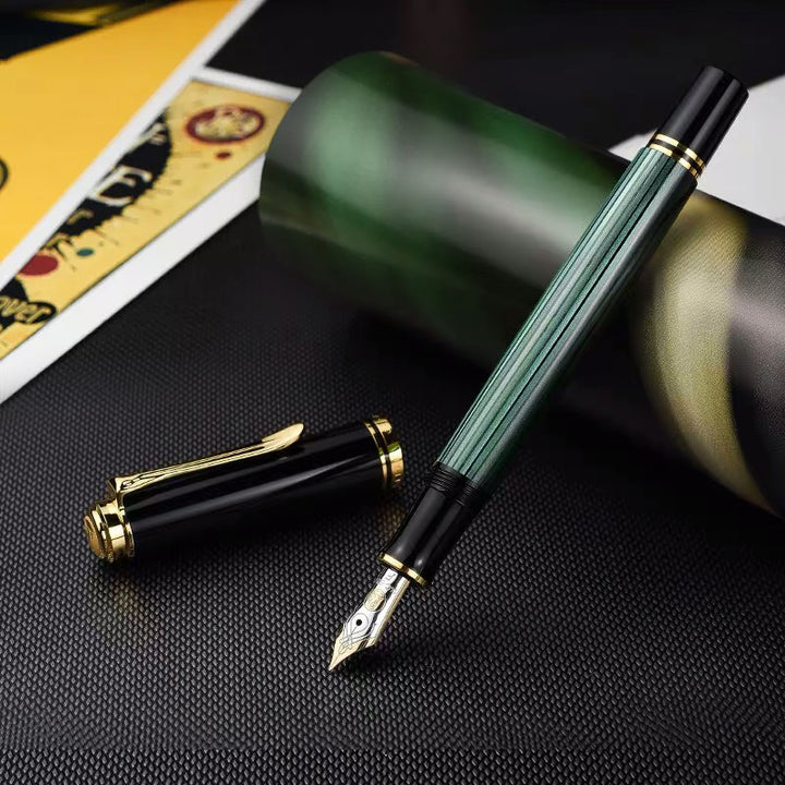 Pelikan Souverän® M1000 Fountain Pen Black-Green, Pelikan, Fountain Pen, pelikan-souveran-m1000-fountain-pen-black-green, Black, can be engraved, Green, Cityluxe