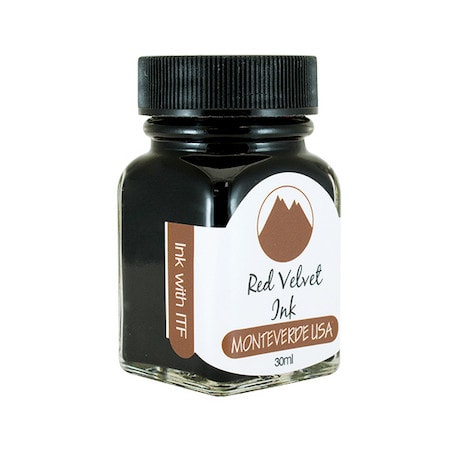 Monteverde 30ml Ink Bottle Red Velvet — bottle front