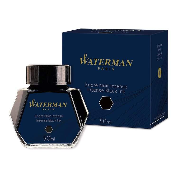 Waterman 50ml Ink Bottle, Waterman, Ink Bottle, waterman-50ml-ink-bottle, Black, Blue, Cityluxe