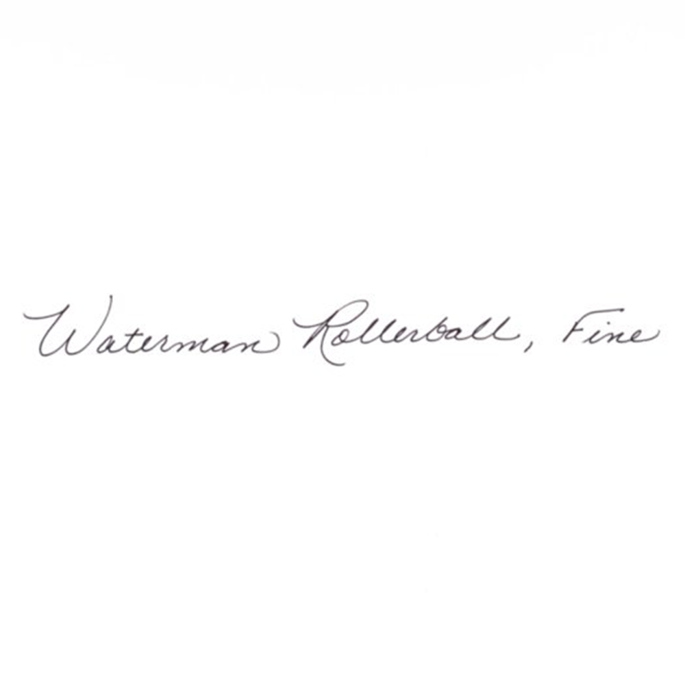 Waterman Expert3 Laque Black CT Rollerball Pen — flat lay