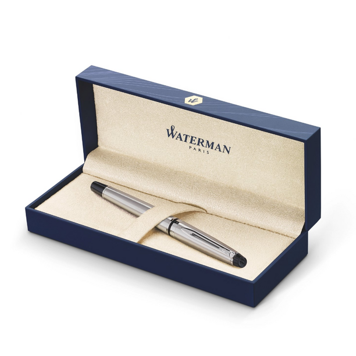 Waterman Expert3 Stainless Steel CT Fountain Pen, Waterman, Fountain Pen, waterman-expert3-stainless-steel-ct-fountain-pen, can be engraved, Silver, Cityluxe