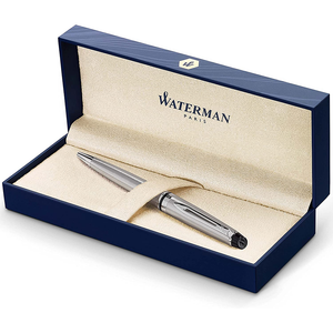 Waterman Expert3 Stainless Steel CT Ballpoint Pen, Waterman, Ballpoint Pen, waterman-expert3-stainless-steel-ct-ballpoint-pen, can be engraved, Silver, Cityluxe