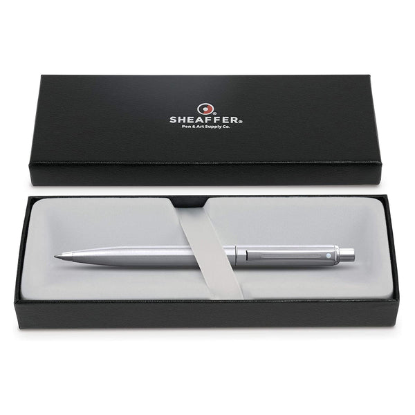 Load image into Gallery viewer, Sheaffer Sentinel Brushed Chrome Ballpoint Pen, Sheaffer, Ballpoint Pen, sheaffer-sentinel-brushed-chrome-ballpoint-pen, can be engraved, Cityluxe
