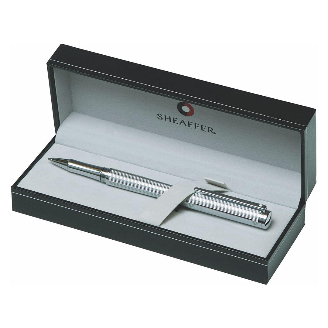 Sheaffer Intensity Fluted Chrome Rollerball Pen, Sheaffer, Rollerball Pen, sheaffer-intensity-fluted-chrome-rollerball-pen, can be engraved, Cityluxe