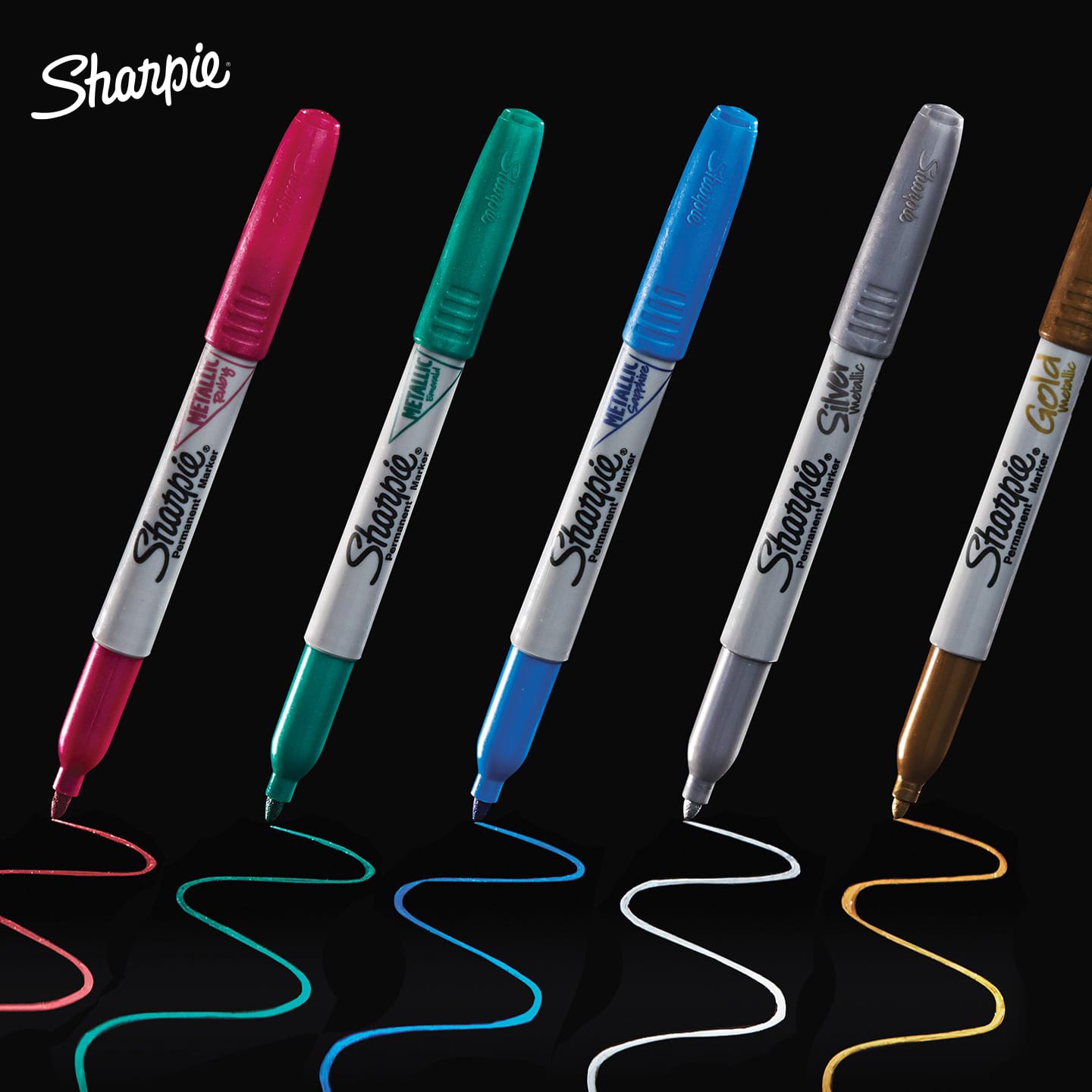 Sharpie Metallic Fine Point Permanent Markers – Cityluxe