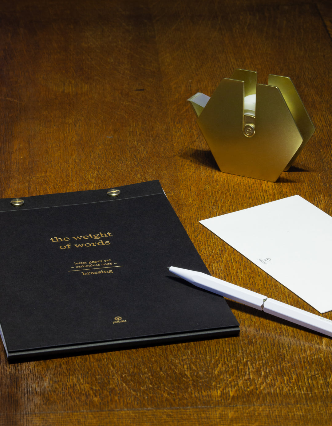 Ystudio Brassing Portable Ballpoint Pen White, Ystudio, Ballpoint Pen, ystudio-brassing-portable-ballpoint-pen-white, can be engraved, White, Cityluxe