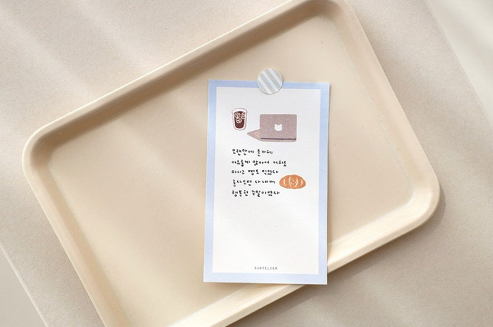 Suatelier Plain.70 Sticker — with packaging