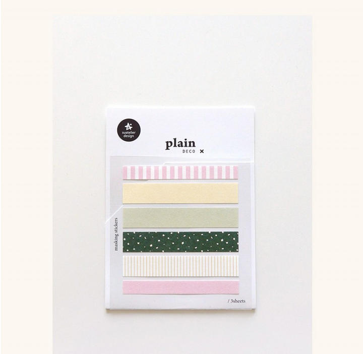Suatelier Plain.69 Sticker — Suatelier decorative sticker — for journaling, planners and scrapbooking, at Cityluxe Singapore