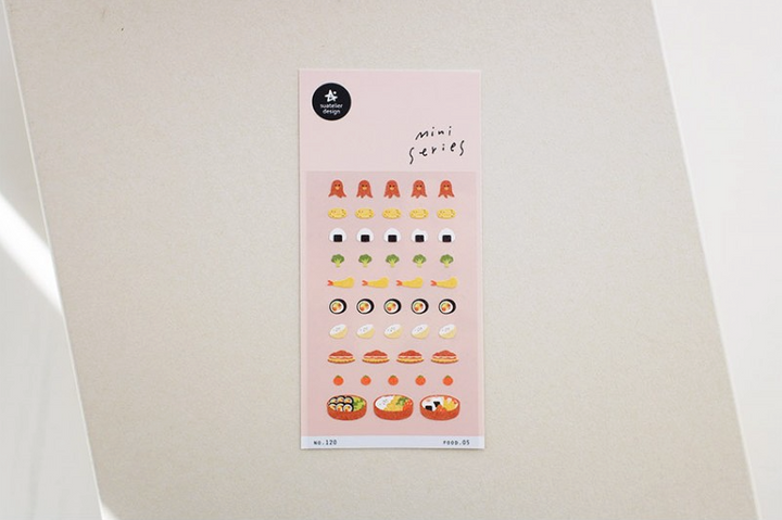 Suatelier Sticker Mini Series in Food.05 Bento — Suatelier decorative sticker — for journaling, planners and scrapbooking, at Cityluxe Singapore