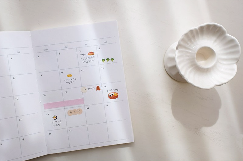 Suatelier Sticker Mini Series in Food.05 Bento — Suatelier decorative sticker — for journaling, planners and scrapbooking, at Cityluxe Singapore