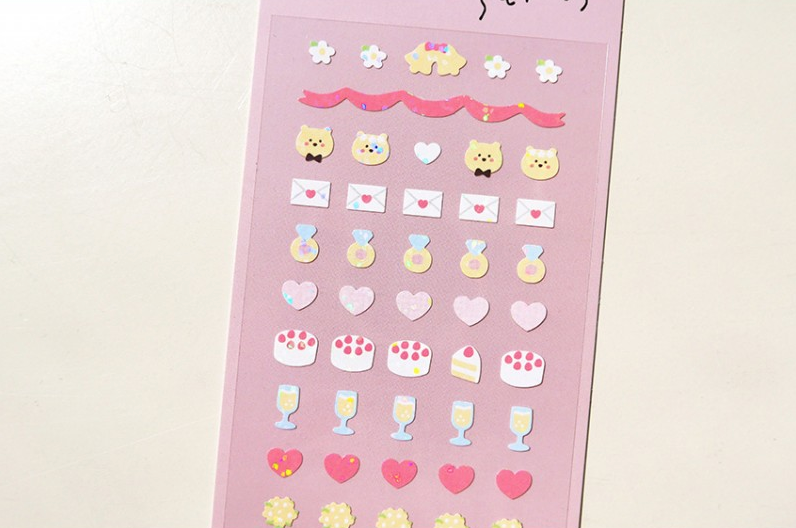 Suatelier Sticker Mini Series in Deco.12 Wedding — Suatelier decorative sticker — for journaling, planners and scrapbooking, at Cityluxe Singapore