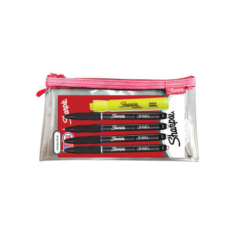 Sharpie S-Gel Pen (Pack of 4) &amp; Tank Highlighter with Case, Sharpie, Gift Set, sharpie-s-gel-pen-pack-of-4-tank-highlighter-with-case, , Cityluxe