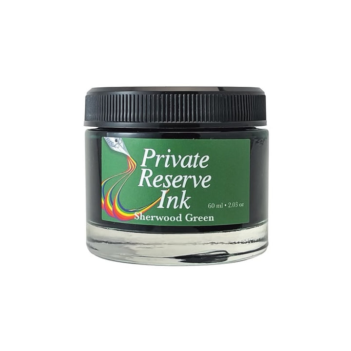 Private Reserve 60ml Ink Bottle Sherwood Green — bottle front