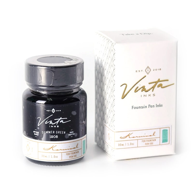 Vinta Inks 30ml Ink Bottle Summer Green (Carnival 1908), Vinta Inks, Ink Bottle, vinta-inks-30ml-ink-bottle-summer-green-carnival-1908, Green, Inktober22, Cityluxe