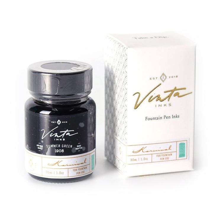 Vinta Inks 30ml Ink Bottle Summer Green (Carnival 1908), Vinta Inks, Ink Bottle, vinta-inks-30ml-ink-bottle-summer-green-carnival-1908, Green, Inktober22, Cityluxe