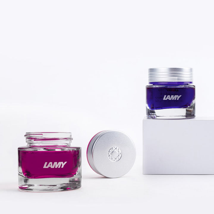 Lamy T53 30ml Crystal Ink Bottle, Lamy, Ink Bottle, lamy-t53-30ml-crystal-ink-bottle, Blue, Brown, Green, Grey, Ink &amp; Refill, Inktober22, Pink, Red, Cityluxe