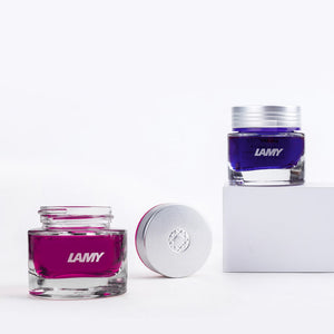 Lamy T53 30ml Crystal Ink Bottle, Lamy, Ink Bottle, lamy-t53-30ml-crystal-ink-bottle, Blue, Brown, Green, Grey, Ink & Refill, Inktober22, Pink, Red, Cityluxe