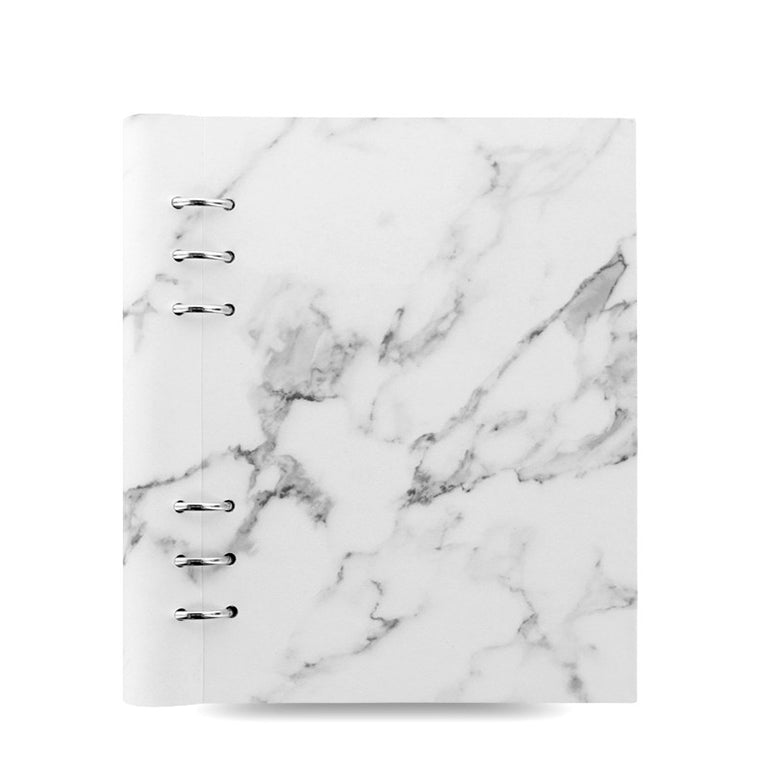Filofax A5 Clipbook Patterns Marble, FILOFAX, Notebook, filofax-a5-clipbook-patterns-marble, Ruled, white, Cityluxe
