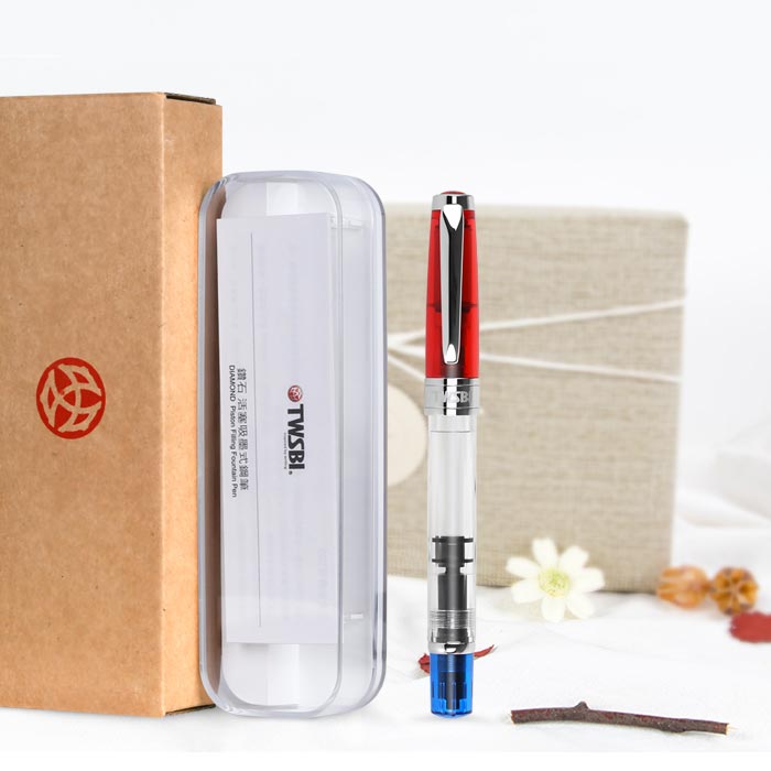 TWSBI Diamond 580 Fountain Pen RBT, TWSBI, Fountain Pen, twsbi-diamond-580-fountain-pen-rbt, Blue, Bullet Journalist, can be engraved, Clear, demonstrator, Pen Lovers, Red, TWSBI Diamond 580, Cityluxe