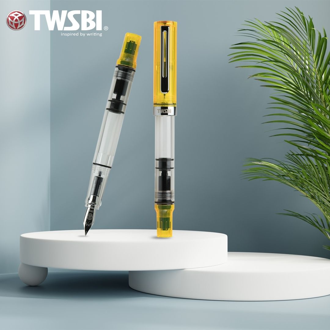TWSBI ECO Fountain Pen Transparent Yellow, TWSBI, Fountain Pen, twsbi-eco-fountain-pen-transparent-yellow, can be engraved, Cityluxe