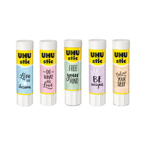 UHU Stic Limited Edition Pastel Glue Stick Set of 5, UHU, Glue, uhu-stic-limited-edition-pastel-glue-stick-set-of-5, , Cityluxe