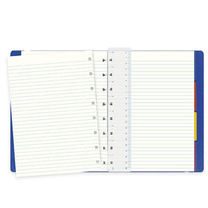 Filofax A5 Notebook Classic Blue, FILOFAX, Notebook, filofax-a5-notebook-classic-blue, Blue, Ruled, Cityluxe
