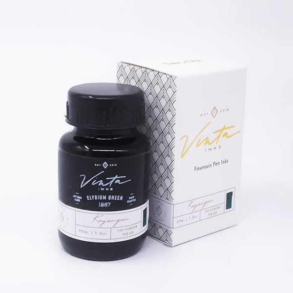 Vinta Inks 30ml Ink Bottle Elysium Green (Kayangan 1967), Vinta Inks, Ink Bottle, vinta-inks-30ml-ink-bottle-elysium-green-kayangan-1967, Green, Inktober22, Cityluxe