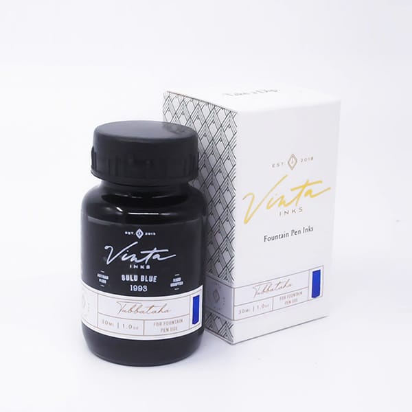 Vinta Inks 30ml Ink Bottle Sulu Blue (Tubbataha 1993) — bottle at angle