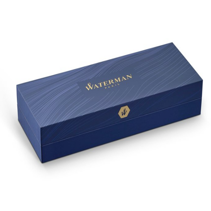 Waterman Expert3 Laque Black CT Rollerball Pen — flat lay