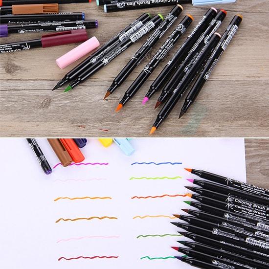Sakura KOI Colouring Brush Pen Set of 24 — detail view