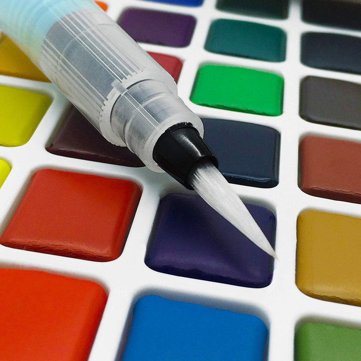 Sakura Koi Water Colors, Functional Case Set, 24-color set with WaterBrush, Sakura, Painting Supplies, sakura-koi-water-colors-functional-case-set-24-color-set-with-waterbrush, Multicolour, Sakura Pen, Cityluxe