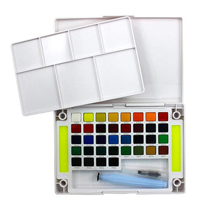 Sakura Koi Water Colors, Functional Case Set, 36-color set with WaterBrush, Sakura, Painting Supplies, sakura-koi-water-colors-functional-case-set-36-color-set-with-waterbrush, Multicolour, Sakura Pen, Cityluxe