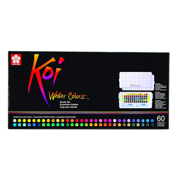 画像をギャラリービューアに読み込む, Sakura Koi Water Colors, Studio Set, 60-color set with Water Brush, Sakura, Painting Supplies, sakura-koi-water-colors-studio-set-60-color-set-with-water-brush, Multicolour, Sakura Pen, Cityluxe
