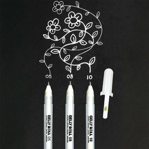Sakura Gelly Roll White Pens Set of 3, Sakura, Gel Pen, sakura-gelly-roll-white-pens-set-of-3, Sakura Pen, White, Cityluxe
