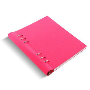 Filofax A5 Clipbook  Saffiano Fluro Pink, FILOFAX, Notebook, filofax-a5-clipbook-saffiano-fluro-pink, Red, Ruled, Cityluxe