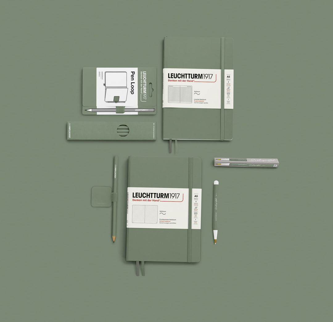 Leuchtturm1917 Drehgriffel Nr. 1 Gel Pen - Olive — with packaging
