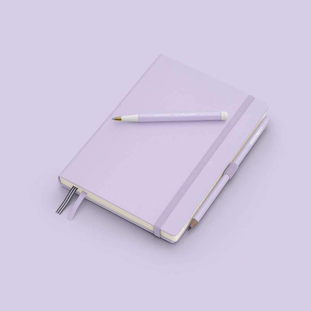 Leuchtturm1917 A5 Medium Hardcover Notebook - Plain / Lilac — back cover